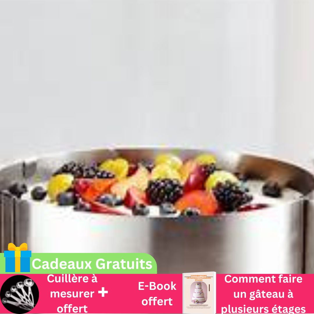 Le cercle à patisserie | versatile vous aidera à créer des desserts d'une grande précision.