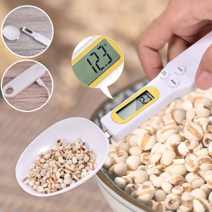 500g/0.1g measuring Scale LCD Digital Kitchen Measuring Spoon Electronic Food Weight Spoon Scale Cake baking accessories LES-AMOUREUX-DU-SUCRE
