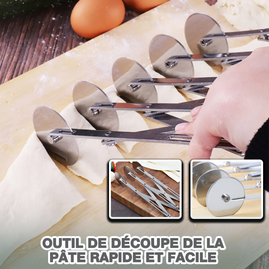 Le coupe pâte |extensible™  a une conception ajustable et une facilité d'utilisation.