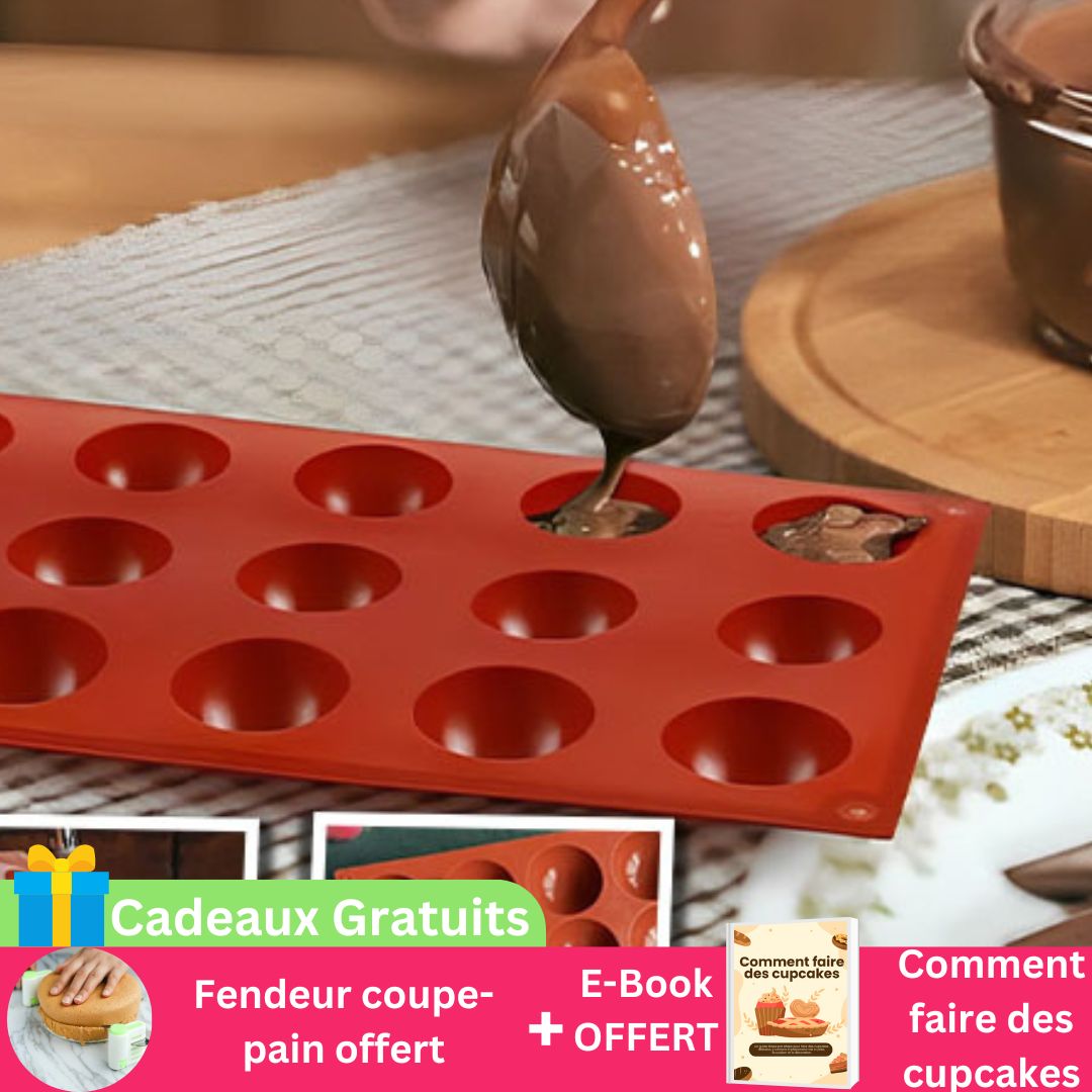 Moule chocolat  | semi-sphère™ a une excellente conductivité thermique et a une grande résistance à la chaleur.