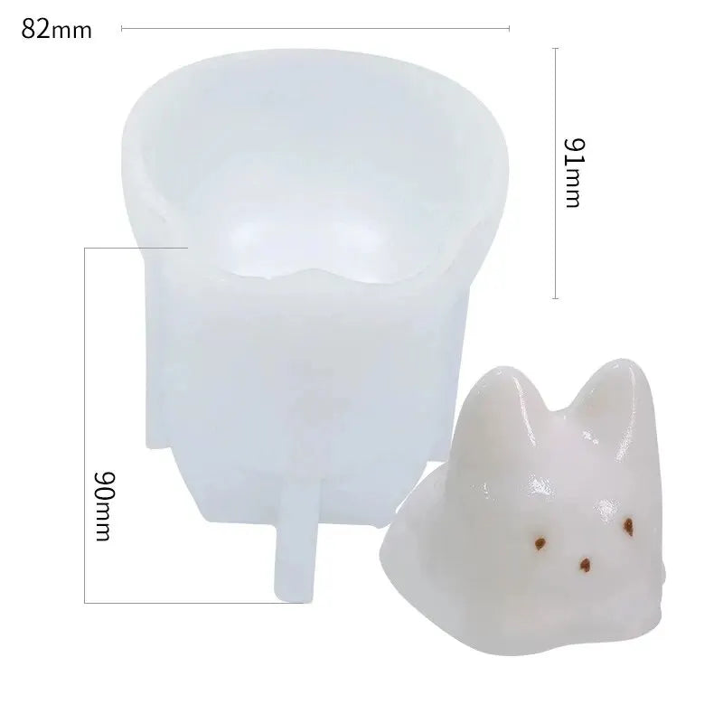 Cat Milk Pudding Silicone Mold Halloween Jelly Bowl Cake White Cold Ice Powder Mold Cake Kitchen Decoration Accessories LES-AMOUREUX-DU-SUCRE