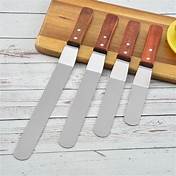 4/6/8/10/12inch Stainless Steel Cake Icing Spatula Frosting Spatula with Wooden Handle Butter Cake Spatula Knife Tool LES-AMOUREUX-DU-SUCRE